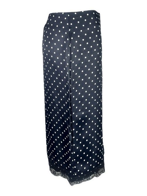 gonna donna in raso a pois nero e bianco Mar De Margaritas | MMABW01594-TMTR0025NE135